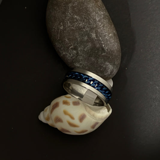 Blue accent ring