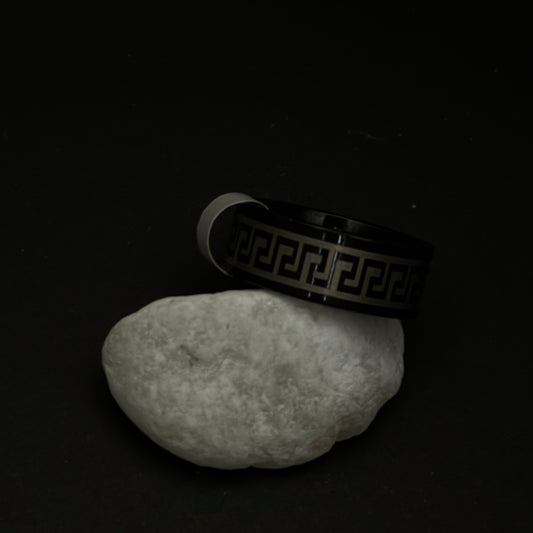 Etched Black Ring